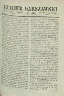 Kurjer Warszawski. 1839, № 309 (20 listopada)