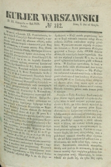 Kurjer Warszawski. 1839, № 312 (23 listopada)