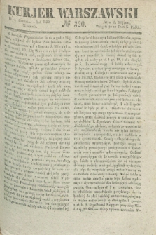 Kurjer Warszawski. 1839, № 320 (1 grudnia)