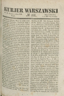 Kurjer Warszawski. 1839, № 331 (13 grudnia)