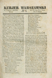 Kurjer Warszawski. 1840, № 6 (7 stycznia)