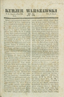 Kurjer Warszawski. 1840, № 14 (15 stycznia)