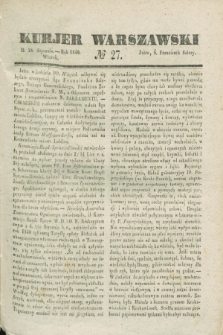 Kurjer Warszawski. 1840, № 27 (28 stycznia)