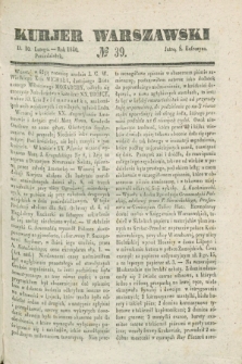 Kurjer Warszawski. 1840, № 39 (10 lutego)