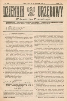 Dziennik Urzędowy Województwa Pomorskiego. 1927, nr 39