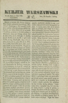 Kurjer Warszawski. 1840, № 87 (30 marca)