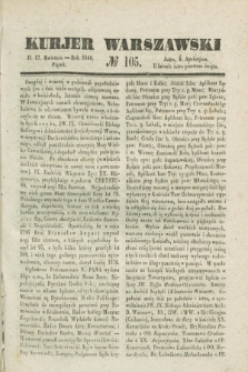 Kurjer Warszawski. 1840, № 105 (17 kwietnia)