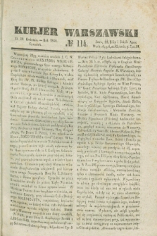 Kurjer Warszawski. 1840, № 114 (30 kwietnia)