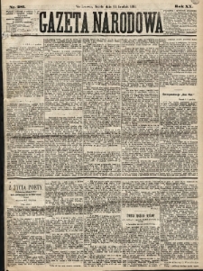 Gazeta Narodowa. 1881, nr 281