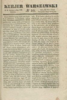 Kurjer Warszawski. 1840, № 168 (28 czerwca)