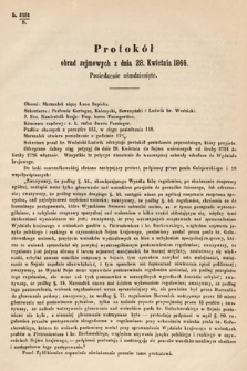 [Kadencja I, sesja III, pos. 80] Protokoły z 3. Sesyi I. Peryodu Sejmu Krajowego Królestwa Galicyi i Lodomeryi wraz z Wielkiem Księstwem Krakowskiem z roku 1865/6. Protokół 80