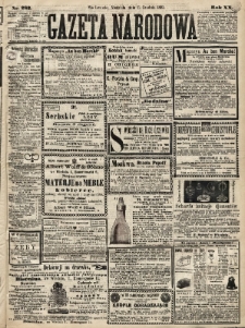 Gazeta Narodowa. 1881, nr 282