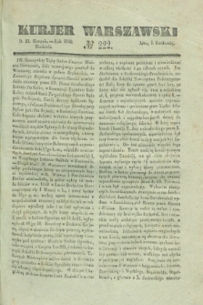 Kurjer Warszawski. 1840, № 222 (23 sierpnia)