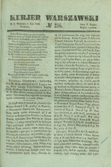 Kurjer Warszawski. 1840, № 236 (6 września)