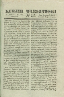 Kurjer Warszawski. 1840, № 237 (7 września)