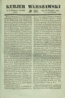 Kurjer Warszawski. 1840, № 241 (12 września)