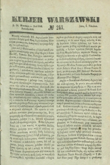 Kurjer Warszawski. 1840, № 243 (14 września)