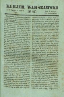 Kurjer Warszawski. 1840, № 247 (18 września)