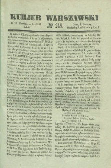 Kurjer Warszawski. 1840, № 248 (19 września)