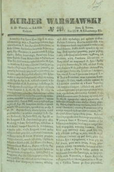 Kurjer Warszawski. 1840, № 249 (20 września)