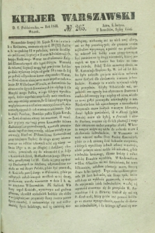 Kurjer Warszawski. 1840, № 265 (6 października)