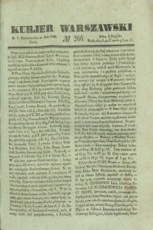 Kurjer Warszawski. 1840, № 266 (7 października)