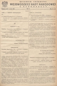Dziennik Urzędowy Wojewódzkiej Rady Narodowej w Bydgoszczy. 1952, nr 5