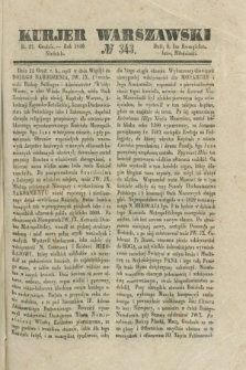 Kurjer Warszawski. 1840, № 343 (27 grudnia)