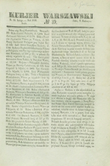 Kurjer Warszawski. 1841, № 39 (10 lutego)