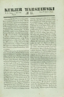 Kurjer Warszawski. 1841, № 45 (16 lutego)