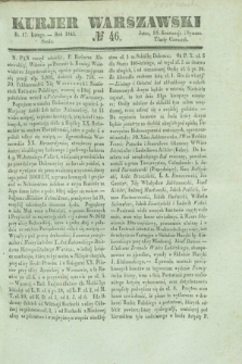 Kurjer Warszawski. 1841, № 46 (17 lutego)