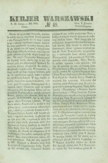 Kurjer Warszawski. 1841, № 49 (20 lutego)