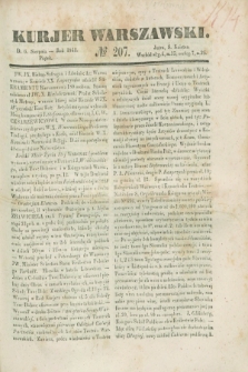 Kurjer Warszawski. 1841, № 207 (6 sierpnia)
