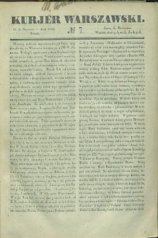 Kurjer Warszawski. 1842, № 7 (8 stycznia)