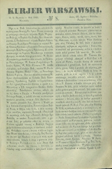 Kurjer Warszawski. 1842, № 8 (9 stycznia)