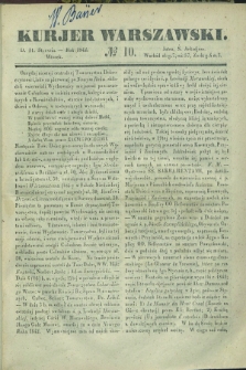 Kurjer Warszawski. 1842, № 10 (11 stycznia)
