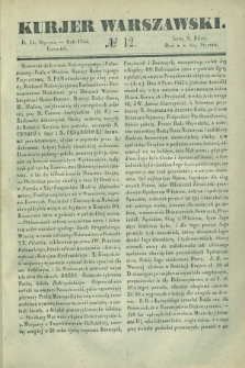 Kurjer Warszawski. 1842, № 12 (13 stycznia)