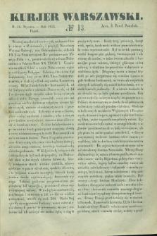 Kurjer Warszawski. 1842, № 13 (14 stycznia)