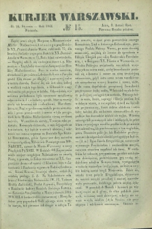 Kurjer Warszawski. 1842, № 15 (16 stycznia)