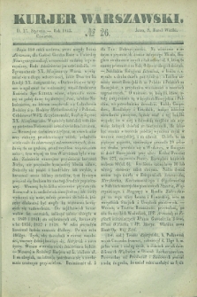 Kurjer Warszawski. 1842, № 26 (27 stycznia)