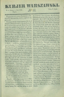 Kurjer Warszawski. 1842, № 33 (4 lutego)