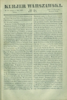 Kurjer Warszawski. 1842, № 48 (19 lutego)