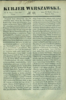 Kurjer Warszawski. 1842, № 69 (12 marca) + dod.