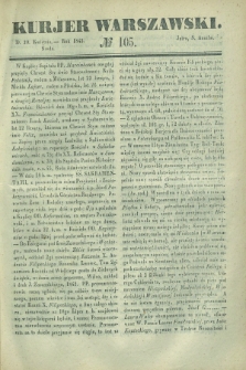 Kurjer Warszawski. 1842, № 105 (20 kwietnia)