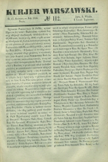 Kurjer Warszawski. 1842, № 112 (27 kwietnia)