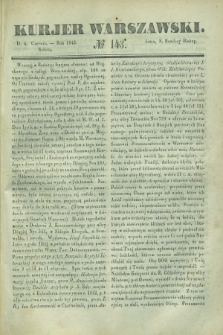 Kurjer Warszawski. 1842, № 143 (4 czerwca) + dod.