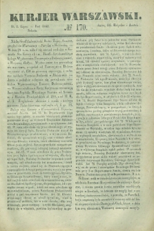 Kurjer Warszawski. 1842, № 170 (2 lipca)