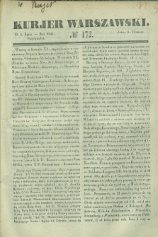 Kurjer Warszawski. 1842, № 172 (4 lipca)