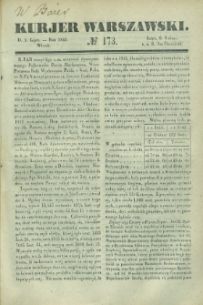 Kurjer Warszawski. 1842, № 173 (5 lipca)