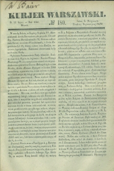 Kurjer Warszawski. 1842, № 180 (12 lipca)